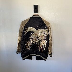 Reversible Embroidered Bomber Jacket